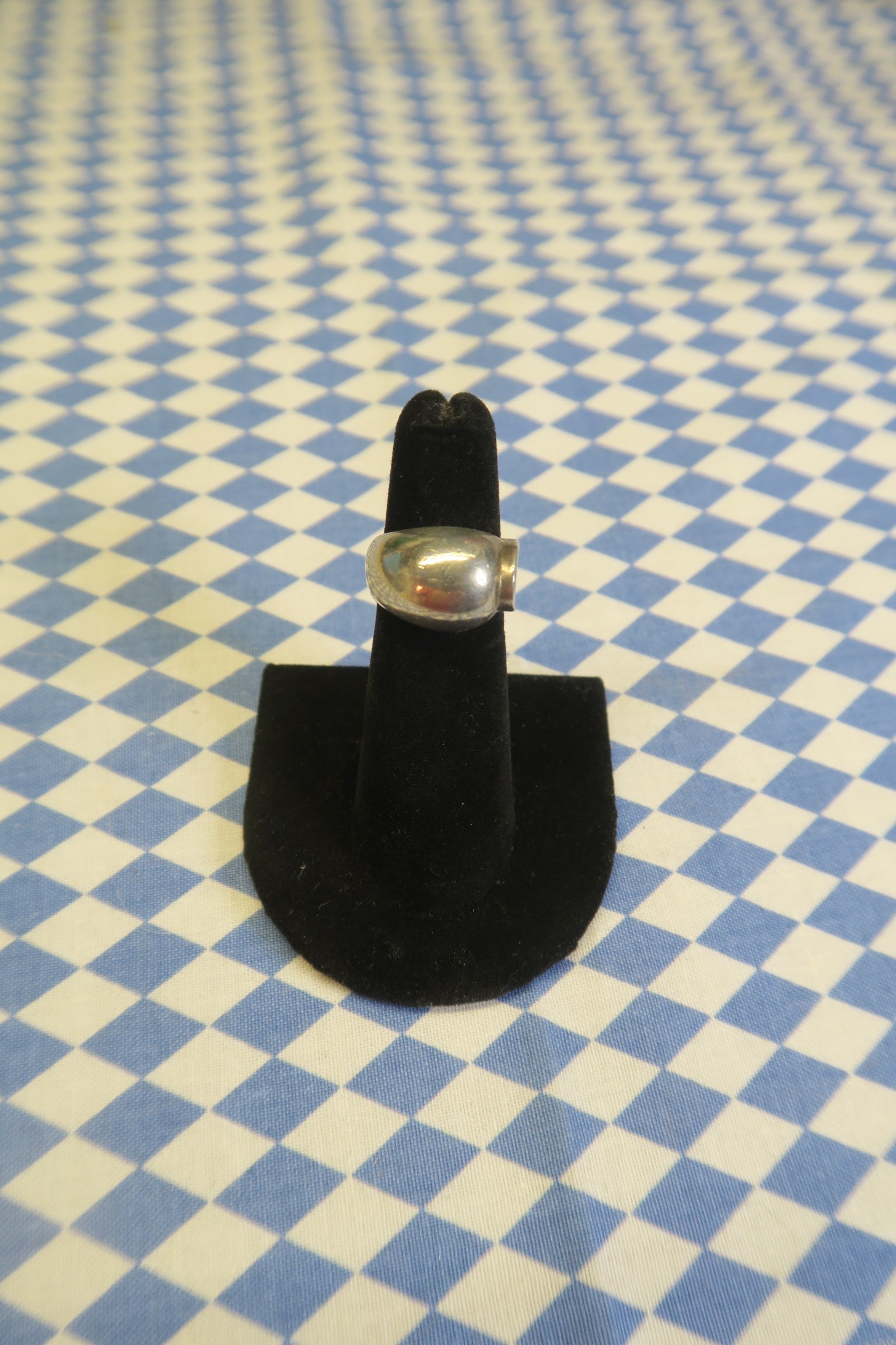 SILVER BULB RING