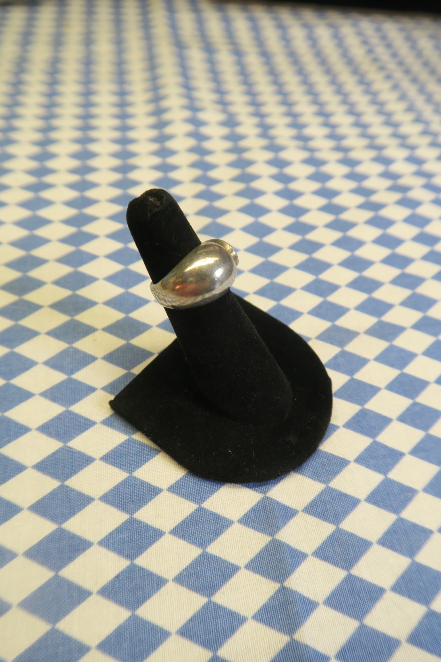 SILVER BULB RING