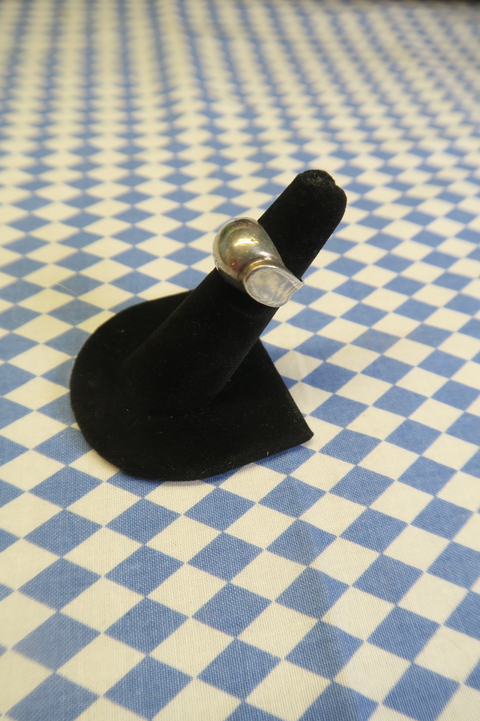 SILVER BULB RING