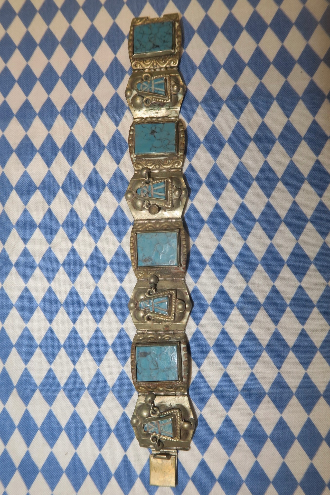 VINTAGE TRIBAL TURQUOISE BRACELET