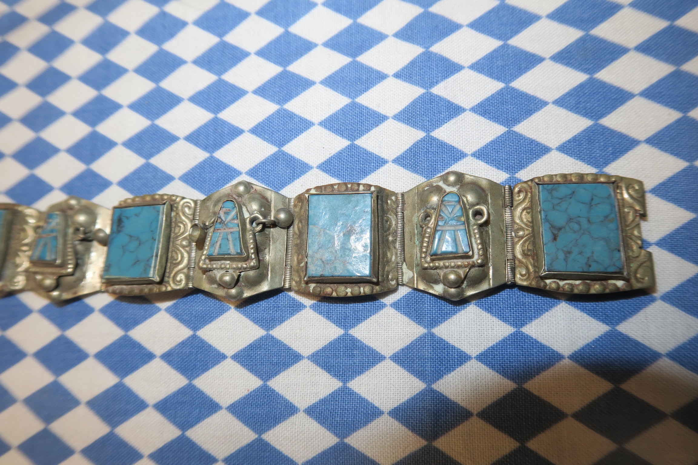 VINTAGE TRIBAL TURQUOISE BRACELET