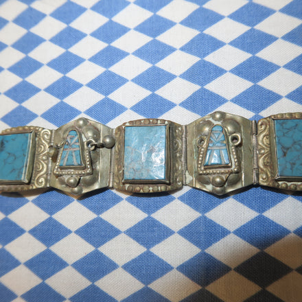 VINTAGE TRIBAL TURQUOISE BRACELET