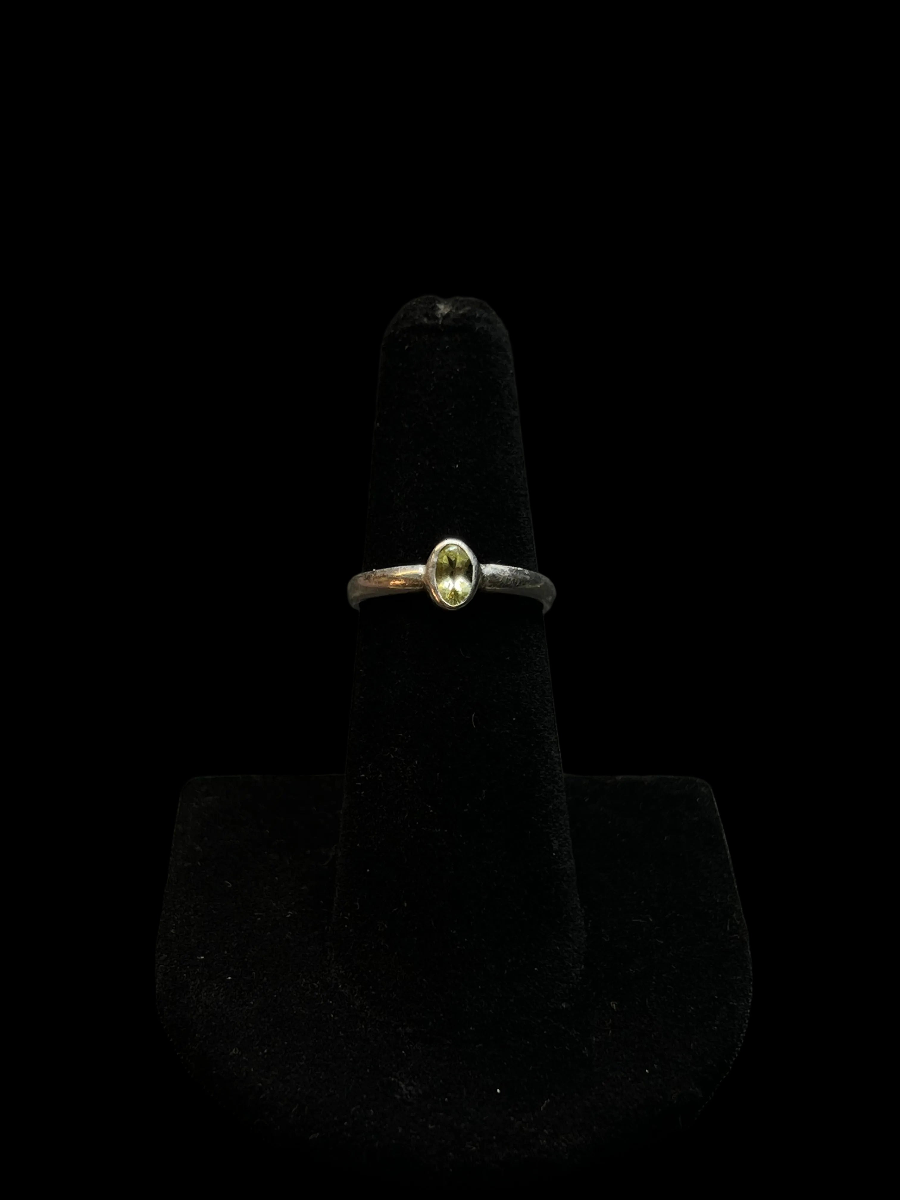 BEZEL SET YELLOW CITRINE