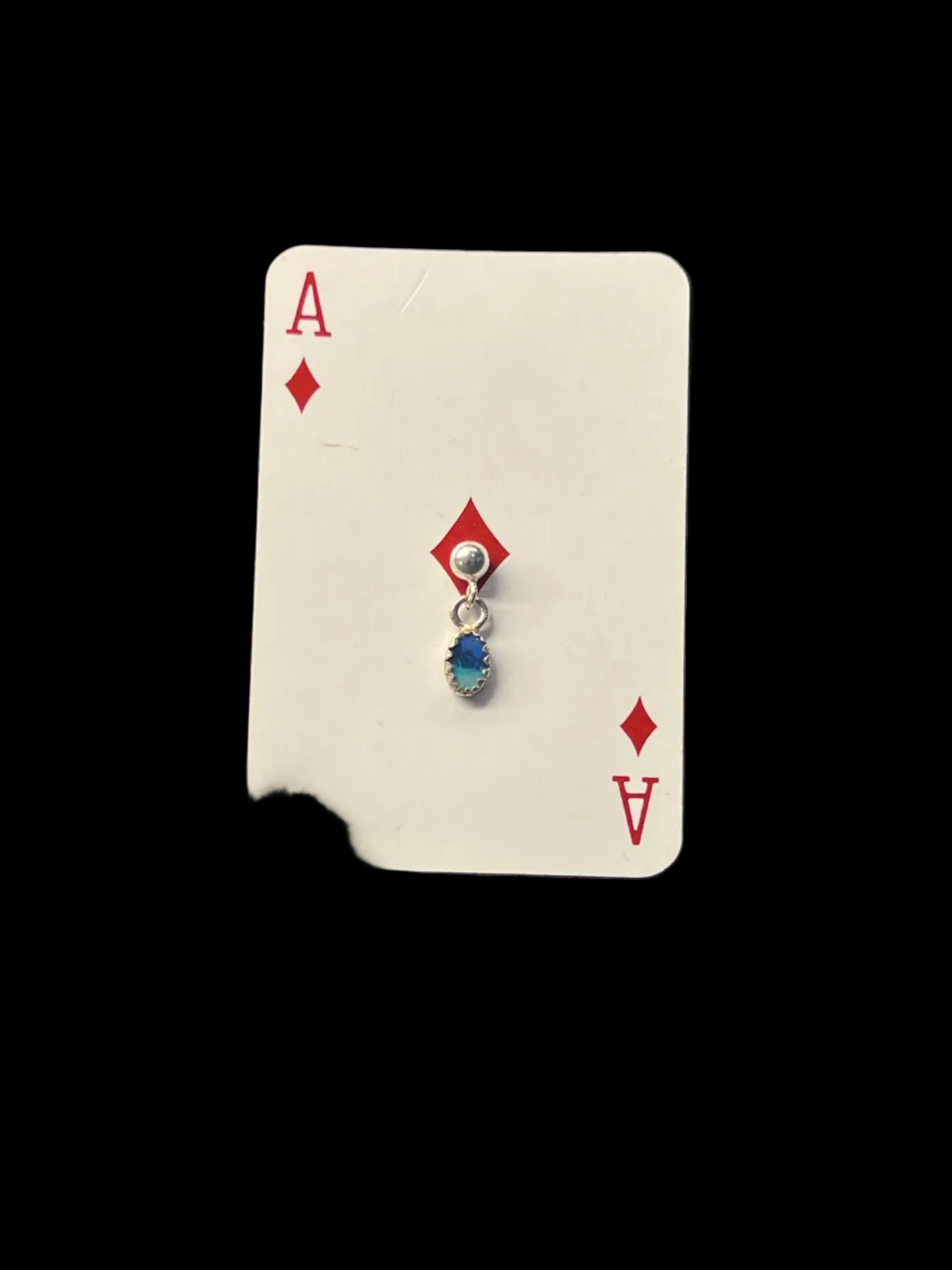 SINGLE OPAL STUD #2