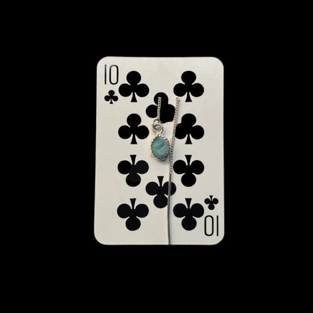 CLOUD BLUE OPAL SINGLE DROPLET EARRING