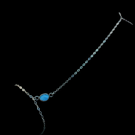 CLOUD BLUE OPAL HAND CHAIN
