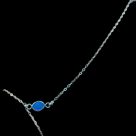 EYE BLUE OPAL HAND CHAIN