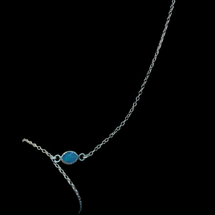 SEA BLUE OPAL HAND CHAIN