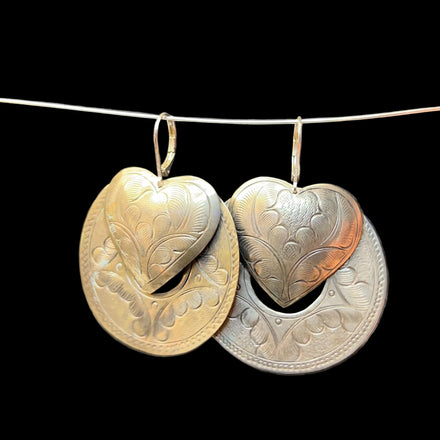 HEART DROP EARRINGS