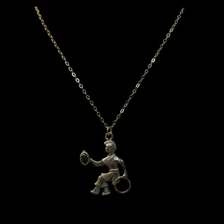 HOOPMAN WITH BLACK AUSTRALIAN OPAL PENDANT