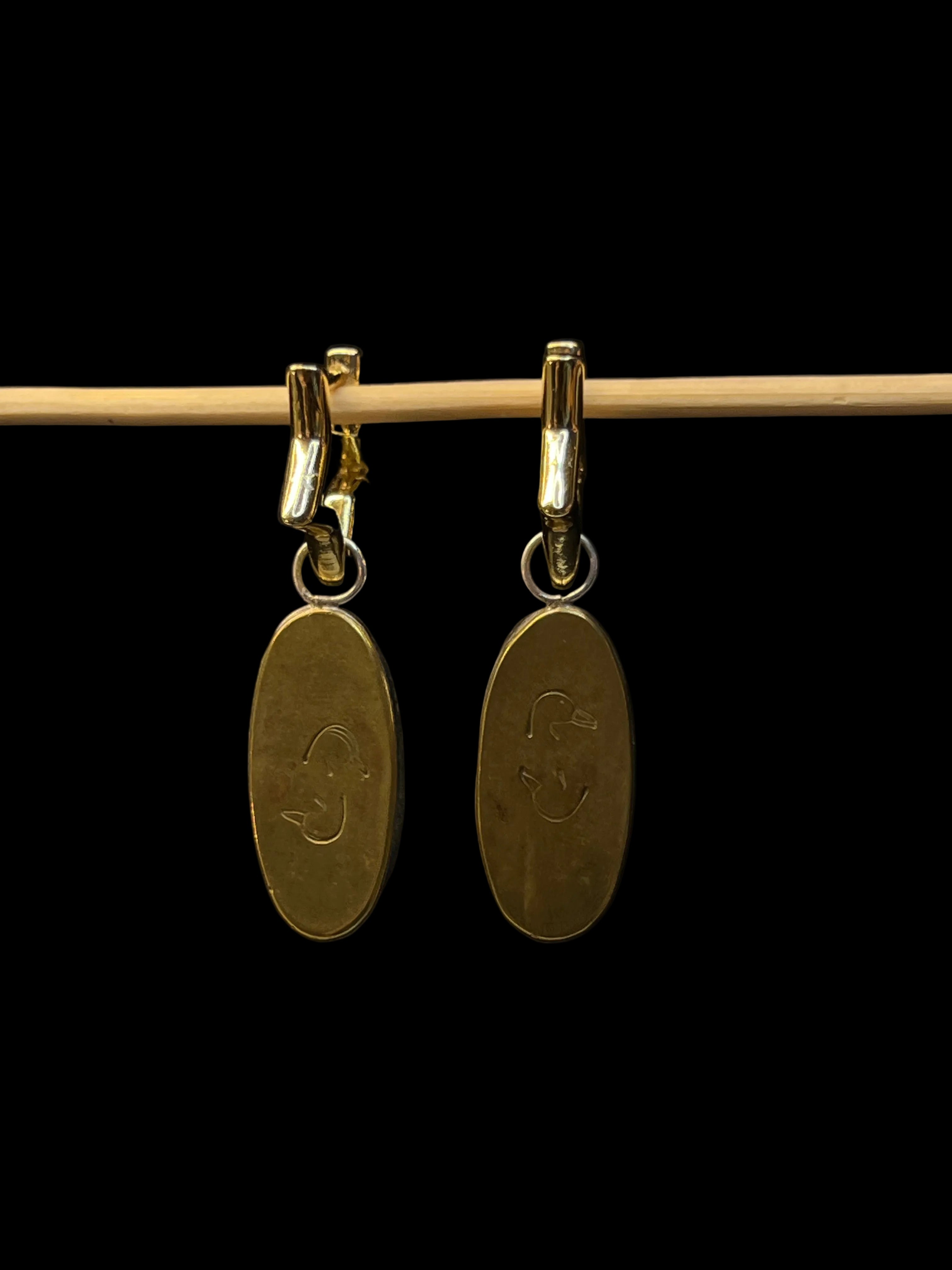 MIXED METAL SUPERSTAR TURQUOISE MIX EARRINGS