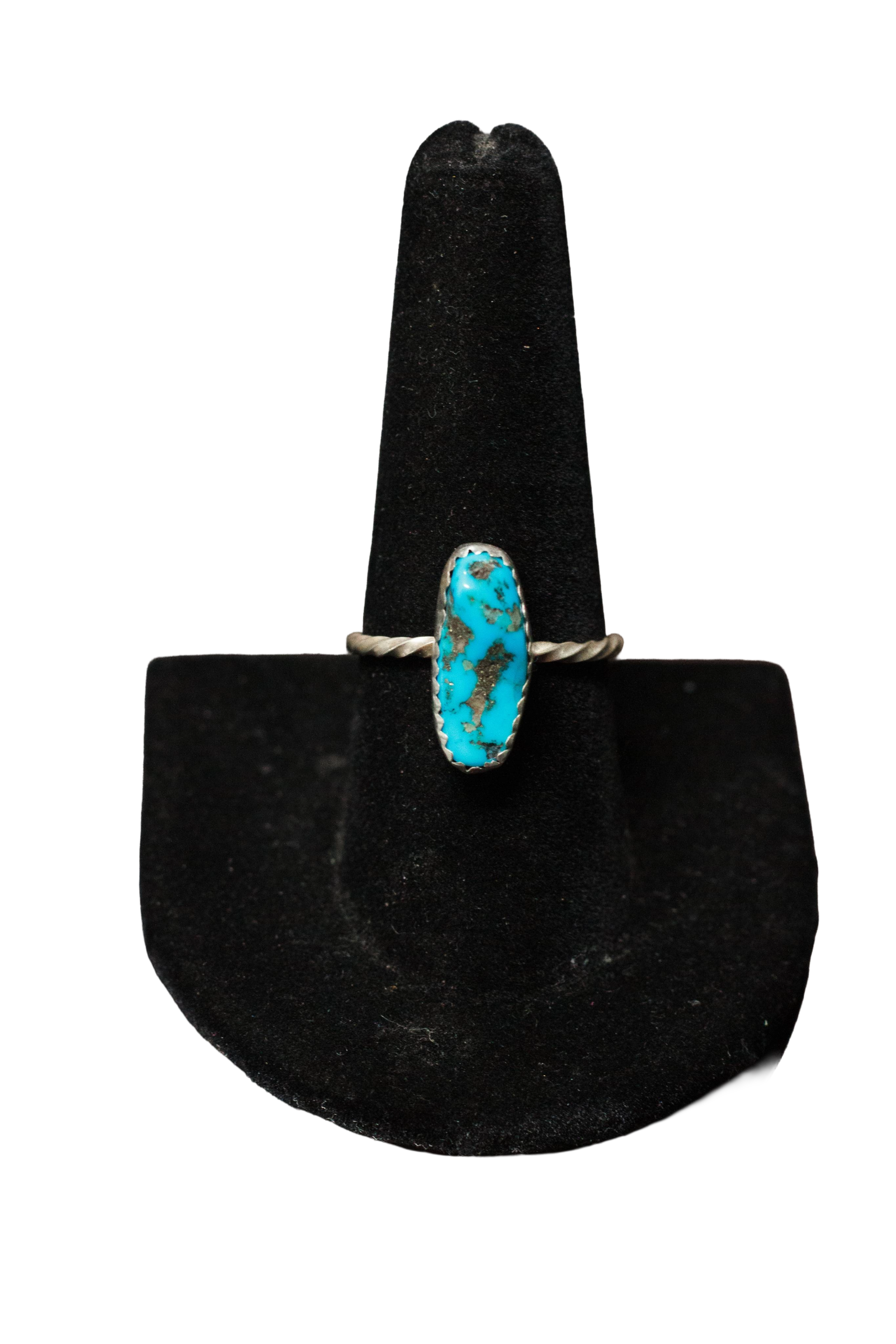 LONG TURQUOISE RING